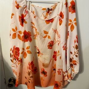 Floral Print Women's Blouse